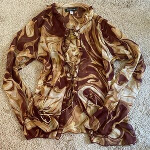 Urban Outfitters Tie Cardigan Top